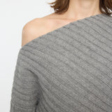 MOANDMO EMBROIDERY MINI SKIRT Heather Gray / Free