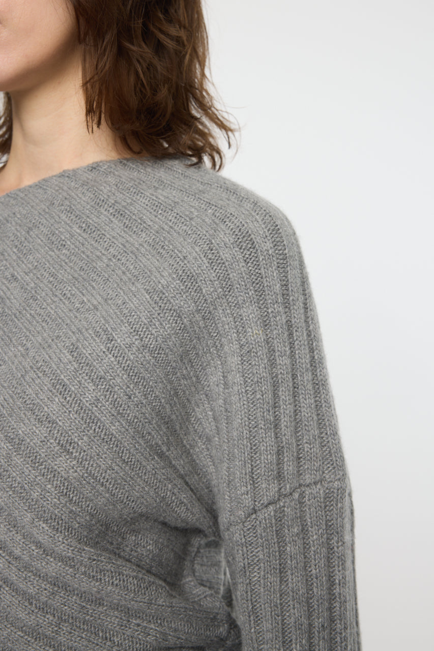 MOANDMO EMBROIDERY MINI SKIRT Heather Gray / Free