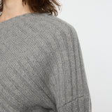 MOANDMO EMBROIDERY MINI SKIRT Heather Gray / Free