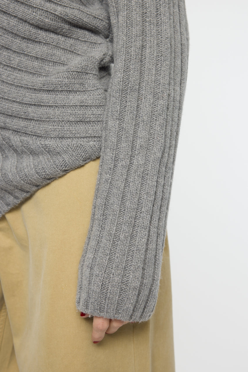 MOANDMO EMBROIDERY MINI SKIRT Heather Gray / Free