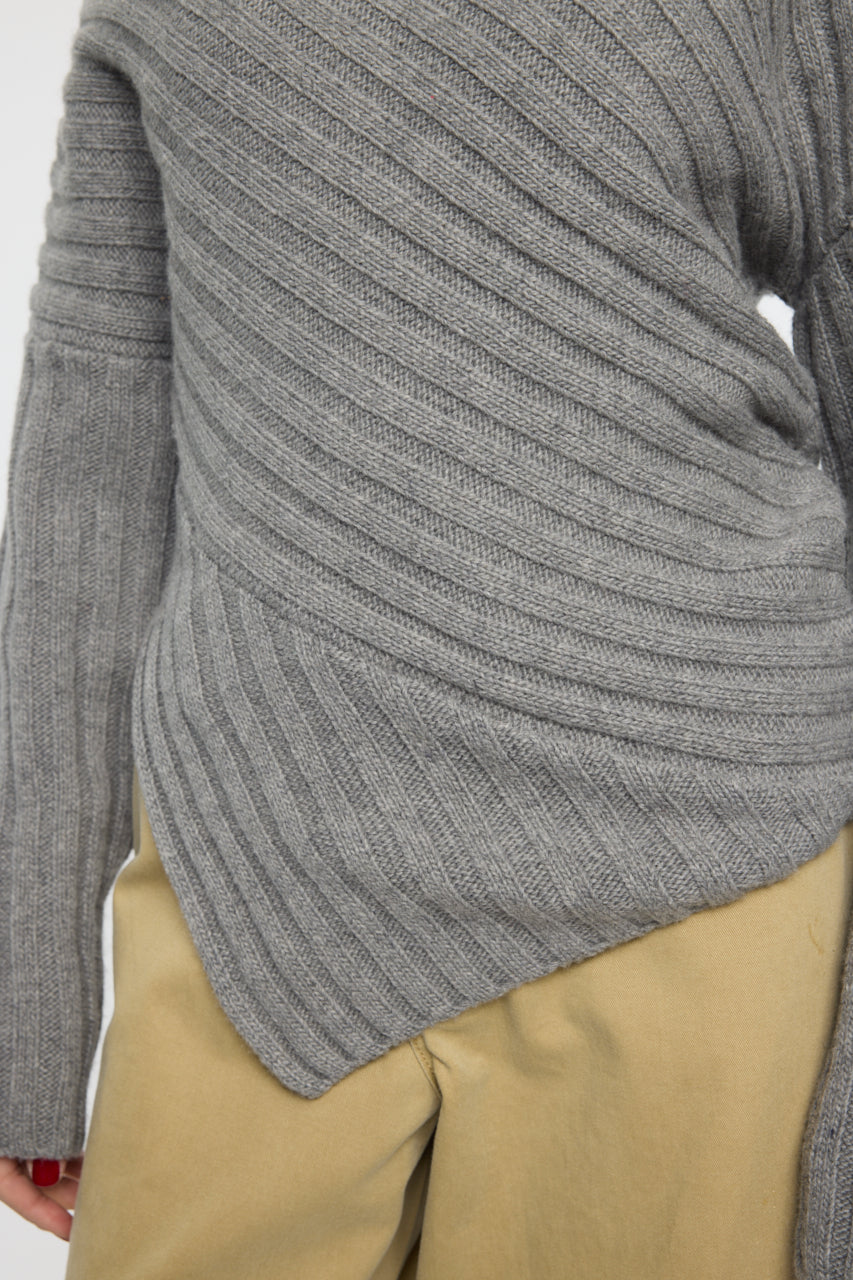 MOANDMO EMBROIDERY MINI SKIRT Heather Gray / Free