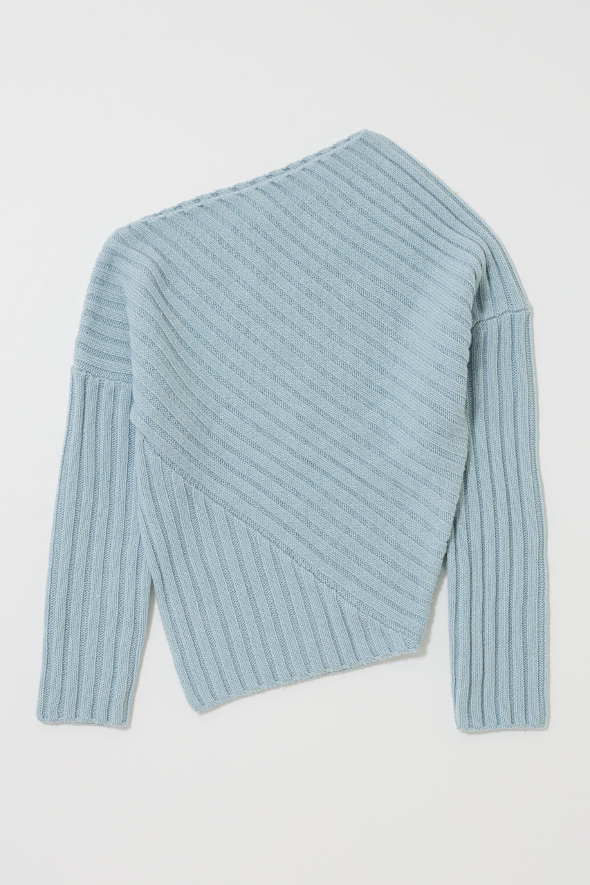 MOANDMO EMBROIDERY MINI SKIRT Light Blue / Free