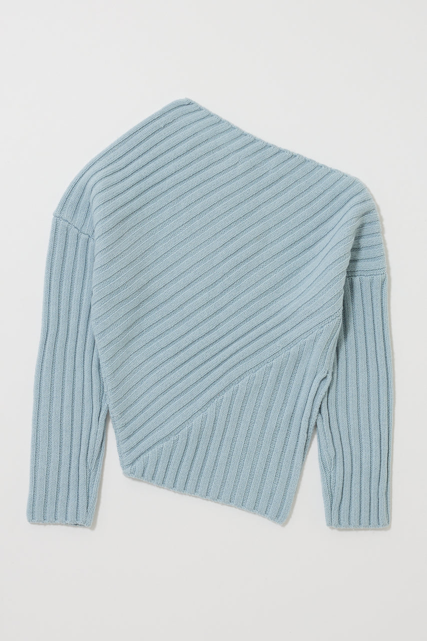 MOANDMO EMBROIDERY MINI SKIRT Light Blue / Free