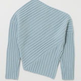 MOANDMO EMBROIDERY MINI SKIRT Light Blue / Free