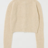 FRONT RIBBON CARDIGAN Ivory / Free