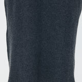 BACK OPEN LONG DRESS Charcoal / Free