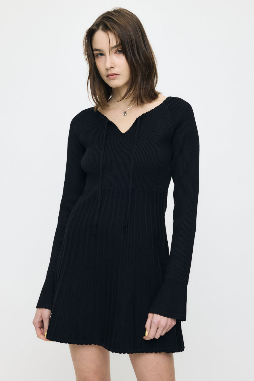 PICO RIBBON MINI DRESS Black / 1 (S)