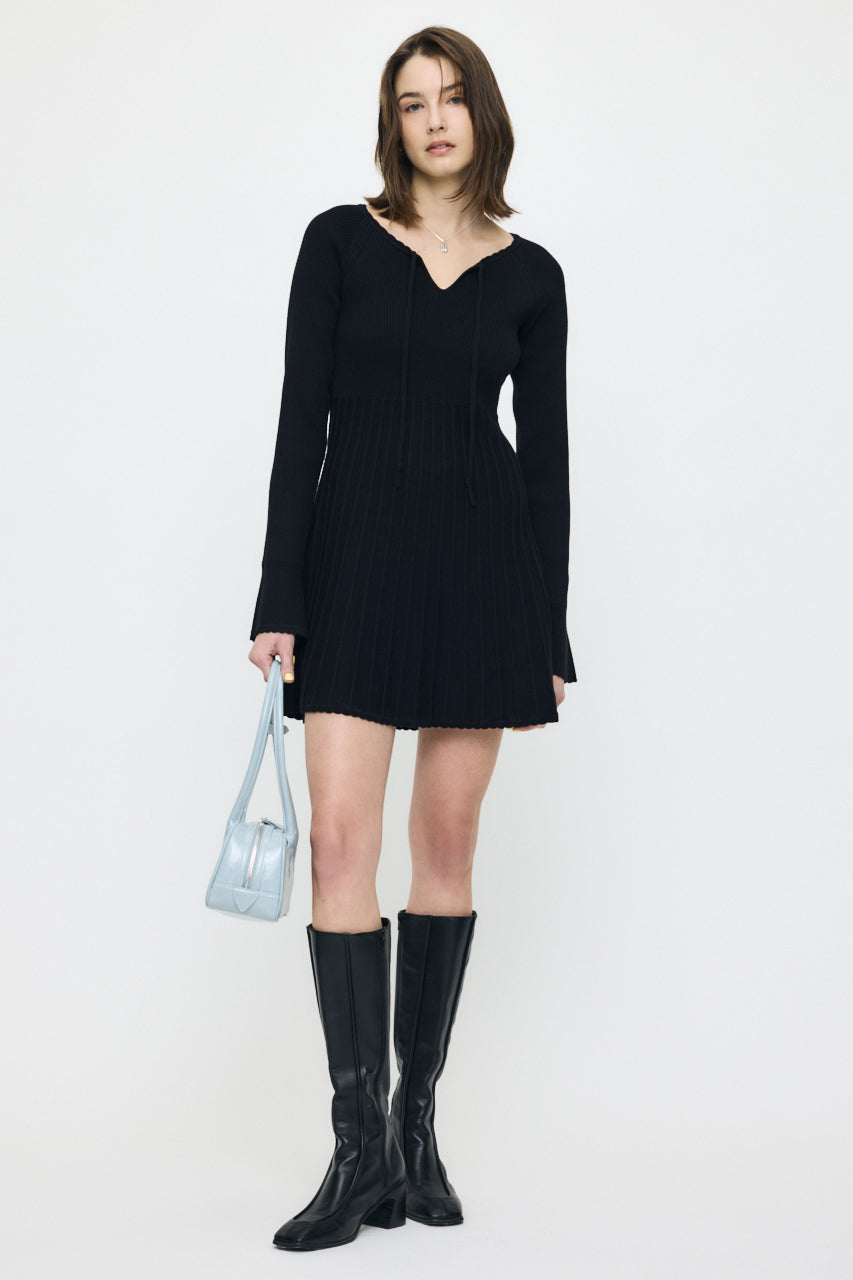 PICO RIBBON MINI DRESS Black / 1 (S)