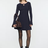 PICO RIBBON MINI DRESS Navy / 1 (S)