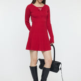 PICO RIBBON MINI DRESS Red / 1 (S)