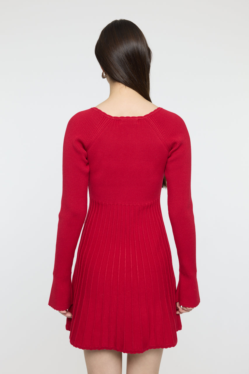 PICO RIBBON MINI DRESS Red / 1 (S)