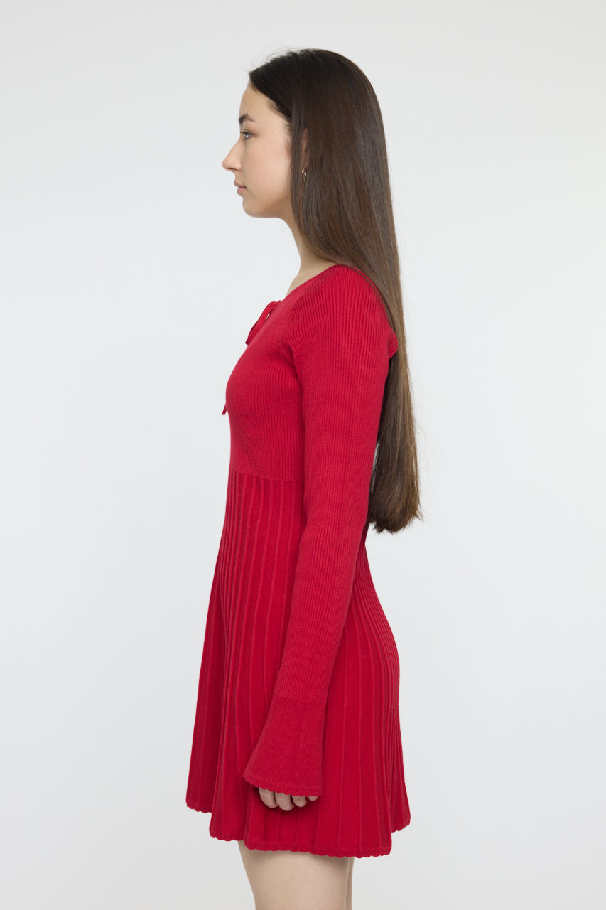 PICO RIBBON MINI DRESS Red / 1 (S)