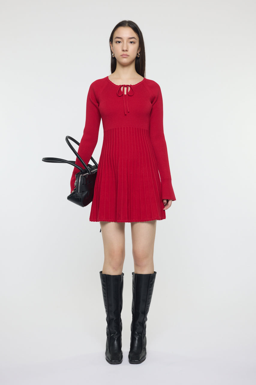 PICO RIBBON MINI DRESS Red / 1 (S)