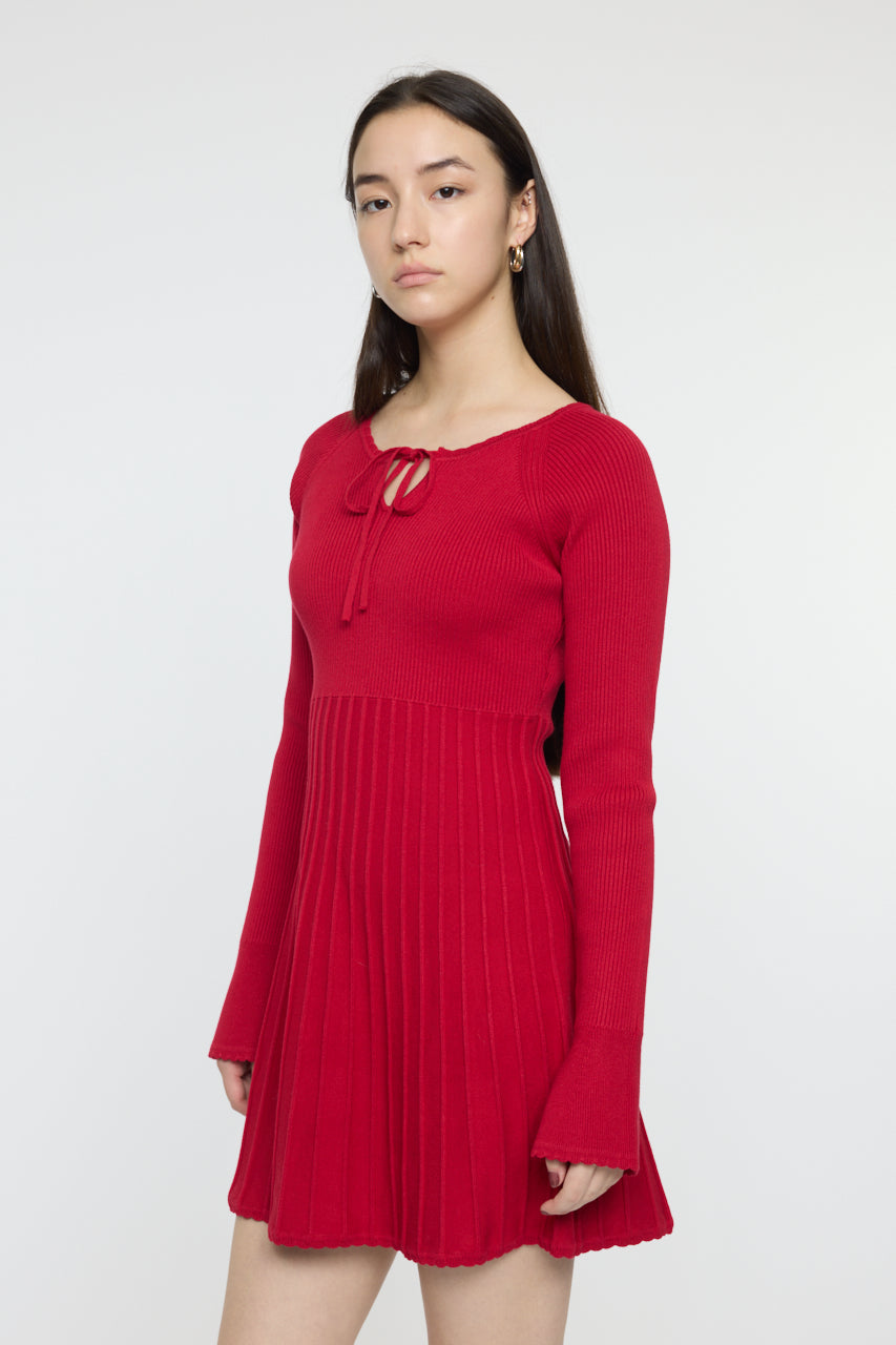 PICO RIBBON MINI DRESS Red / 1 (S)