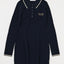 LOGO CABLE KNIT MINI DRESS Navy / 1 (S)