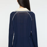 KNIT GAME SHIRT Dark Navy / Free