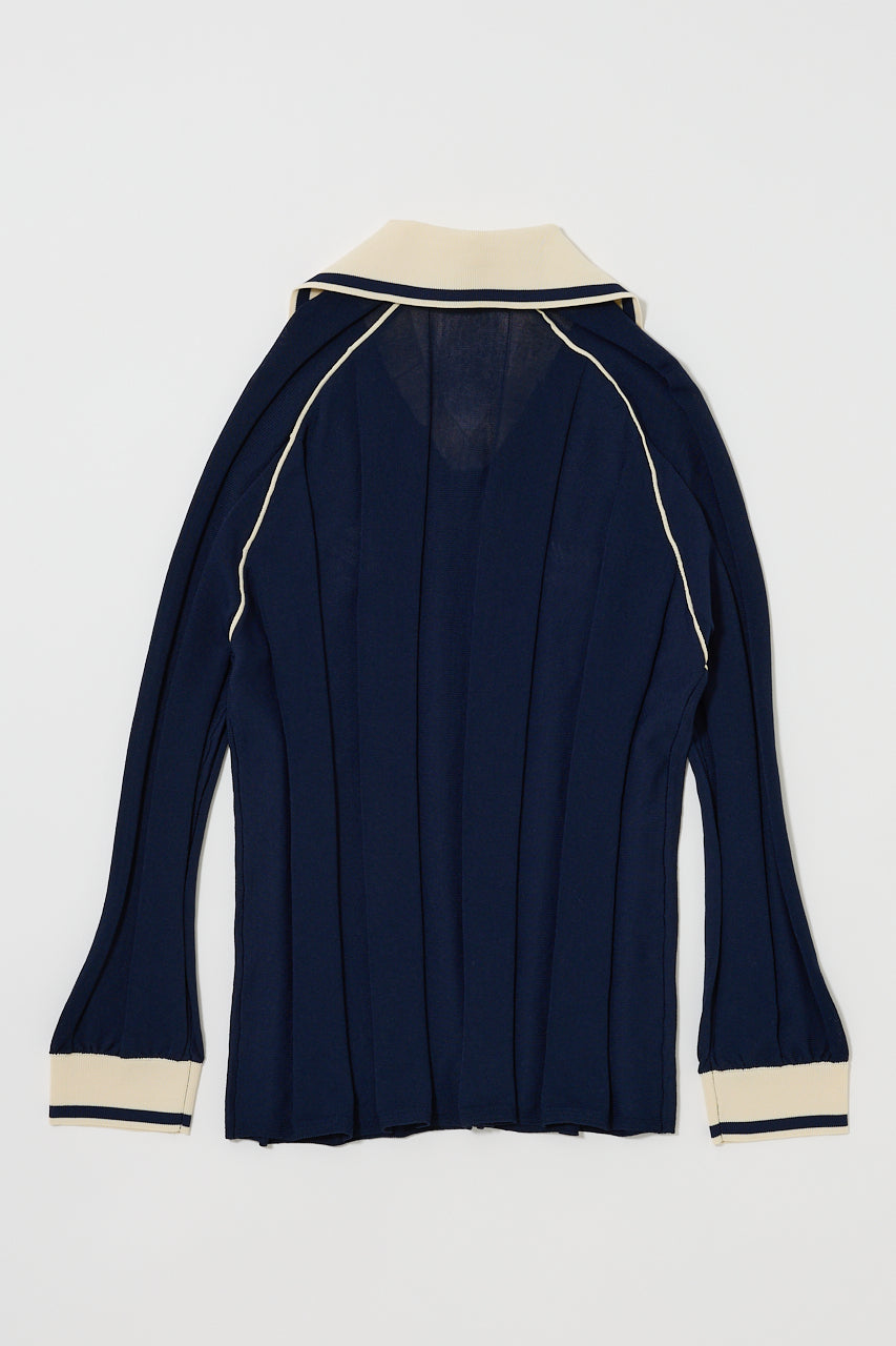 KNIT GAME SHIRT Dark Navy / Free