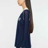 KNIT GAME SHIRT Dark Navy / Free