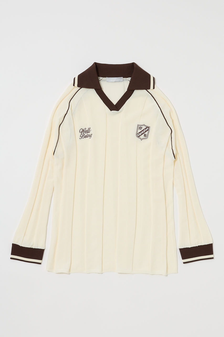 KNIT GAME SHIRT Off White / Free