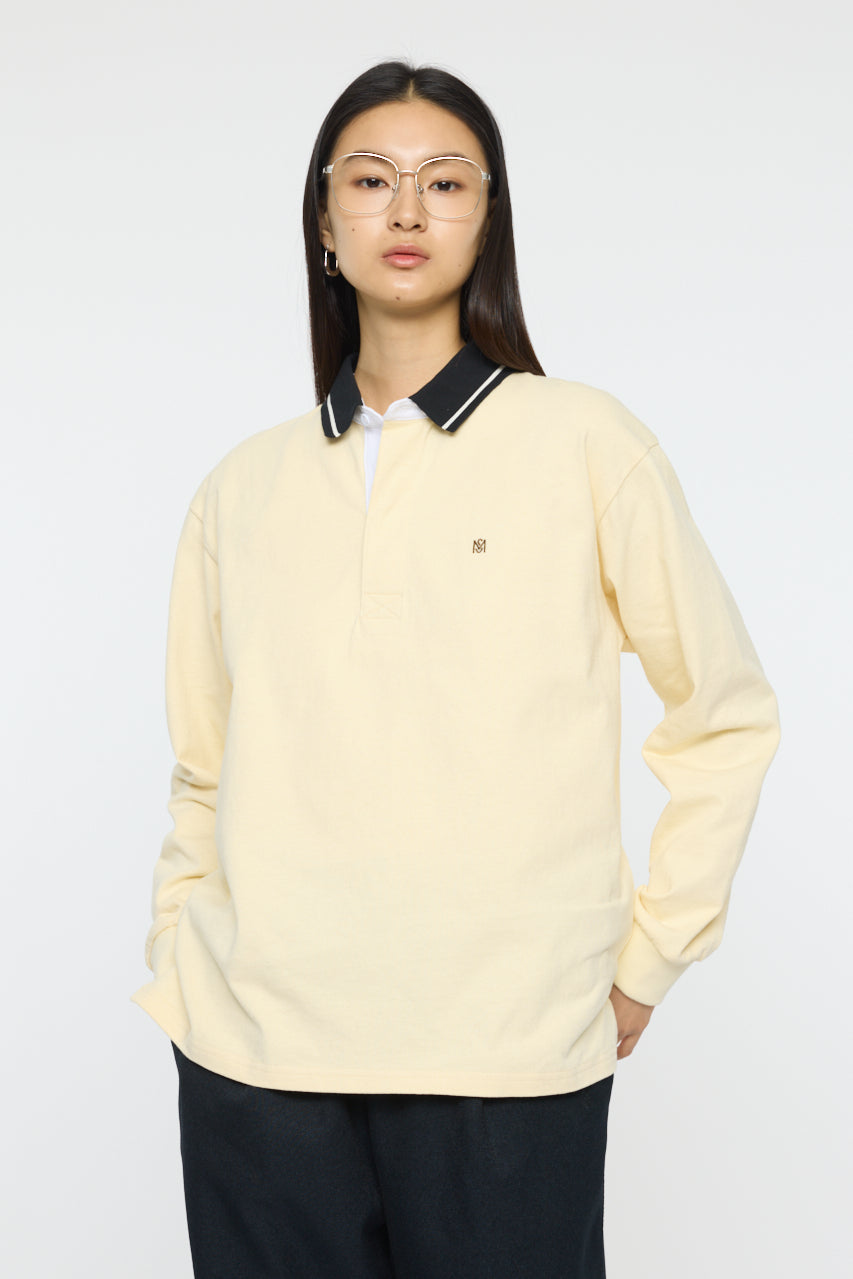 OVER POLO L/S SHIRT Light Yellow / Free