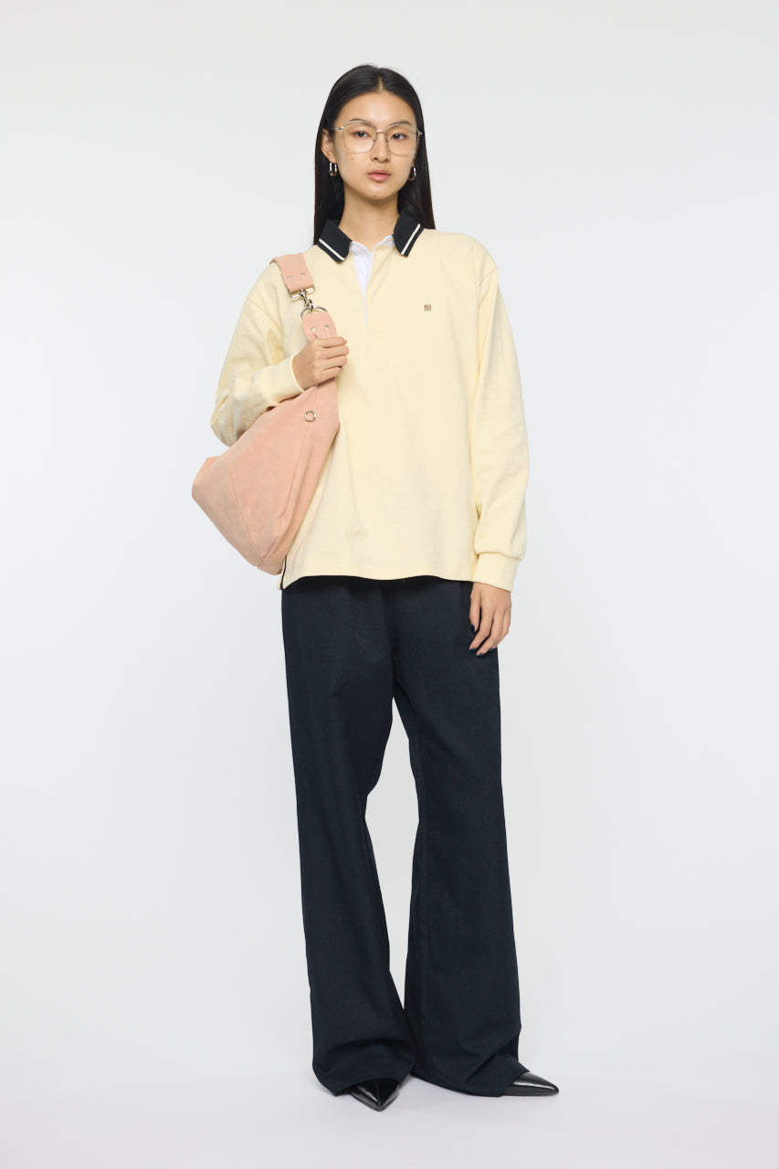 OVER POLO L/S SHIRT Light Yellow / Free