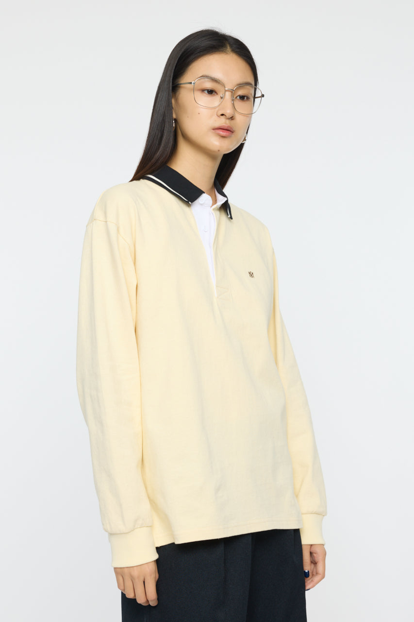 OVER POLO L/S SHIRT Light Yellow / Free