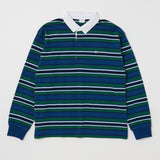 OVER POLO L/S SHIRT Multi Navy / Free