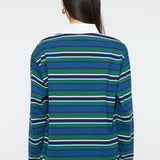 OVER POLO L/S SHIRT Multi Navy / Free