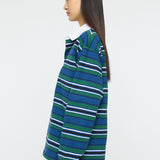 OVER POLO L/S SHIRT Multi Navy / Free