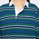 OVER POLO L/S SHIRT Multi Navy / Free