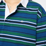 OVER POLO L/S SHIRT Multi Navy / Free