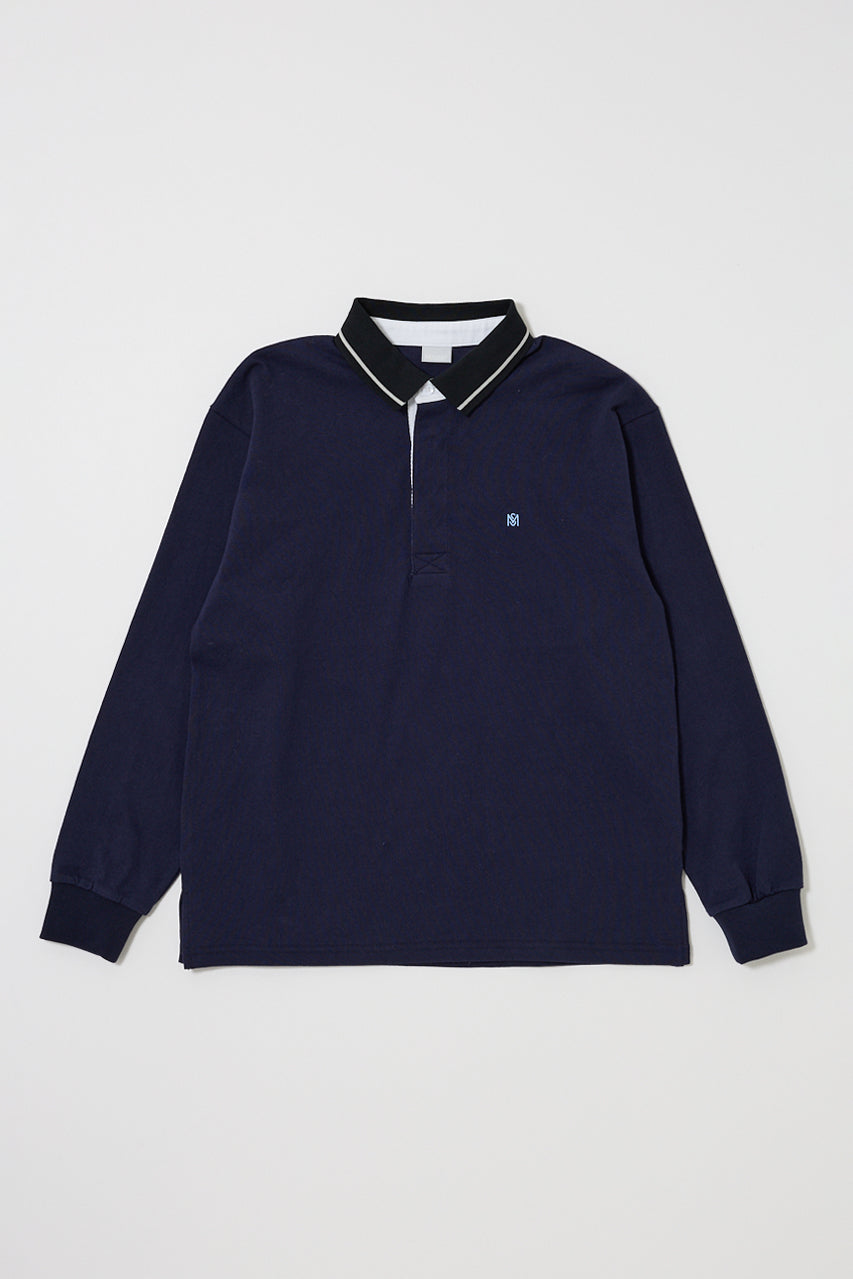 OVER POLO L/S SHIRT Navy / Free