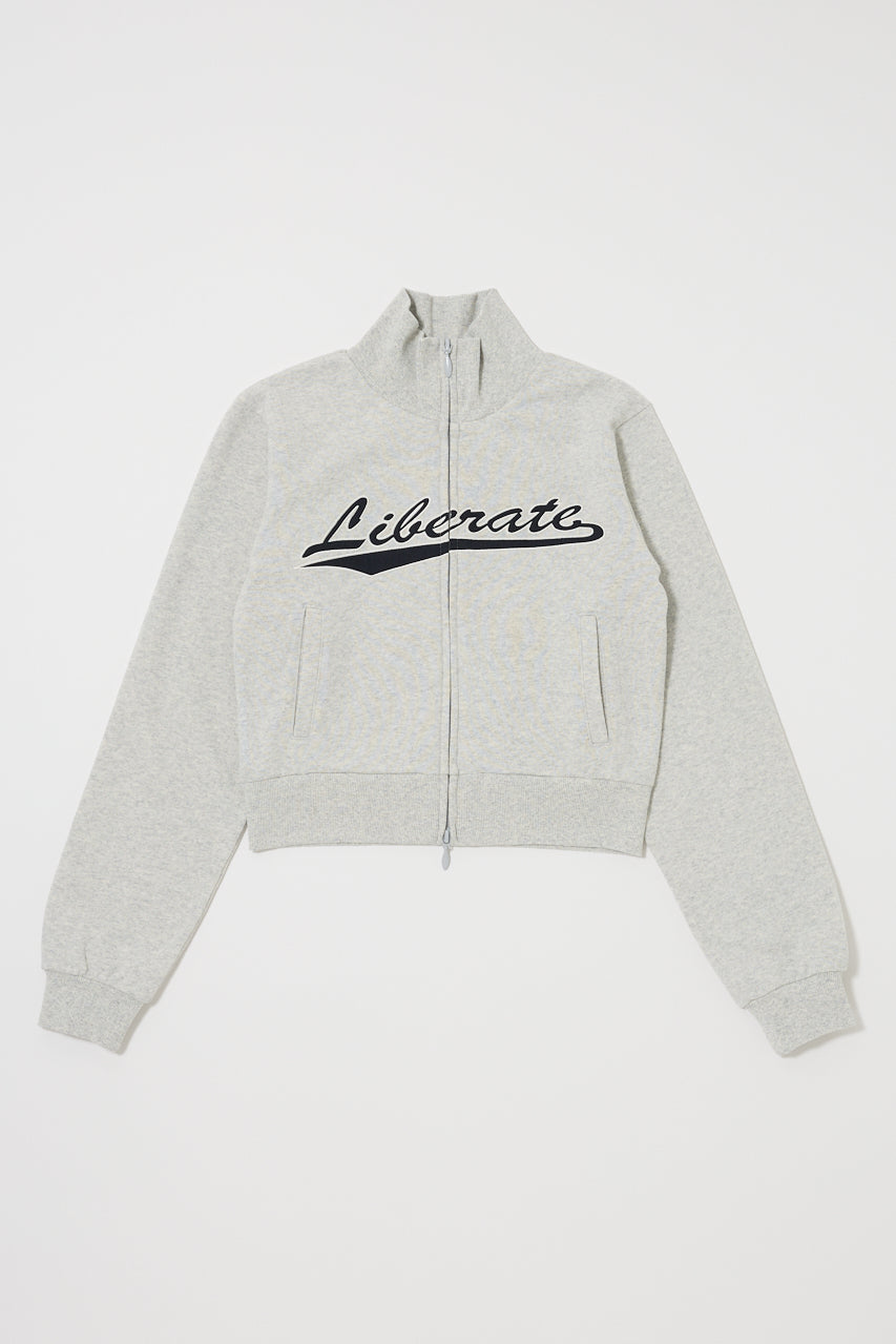 VARSITY LOGO TRACK JACKET Heather Gray / Free