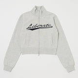 VARSITY LOGO TRACK JACKET Heather Gray / Free
