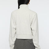 VARSITY LOGO TRACK JACKET Heather Gray / Free