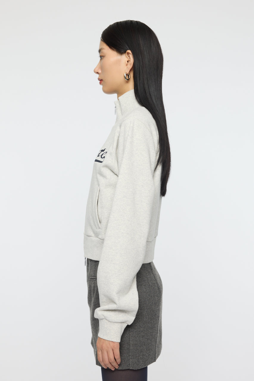 VARSITY LOGO TRACK JACKET Heather Gray / Free