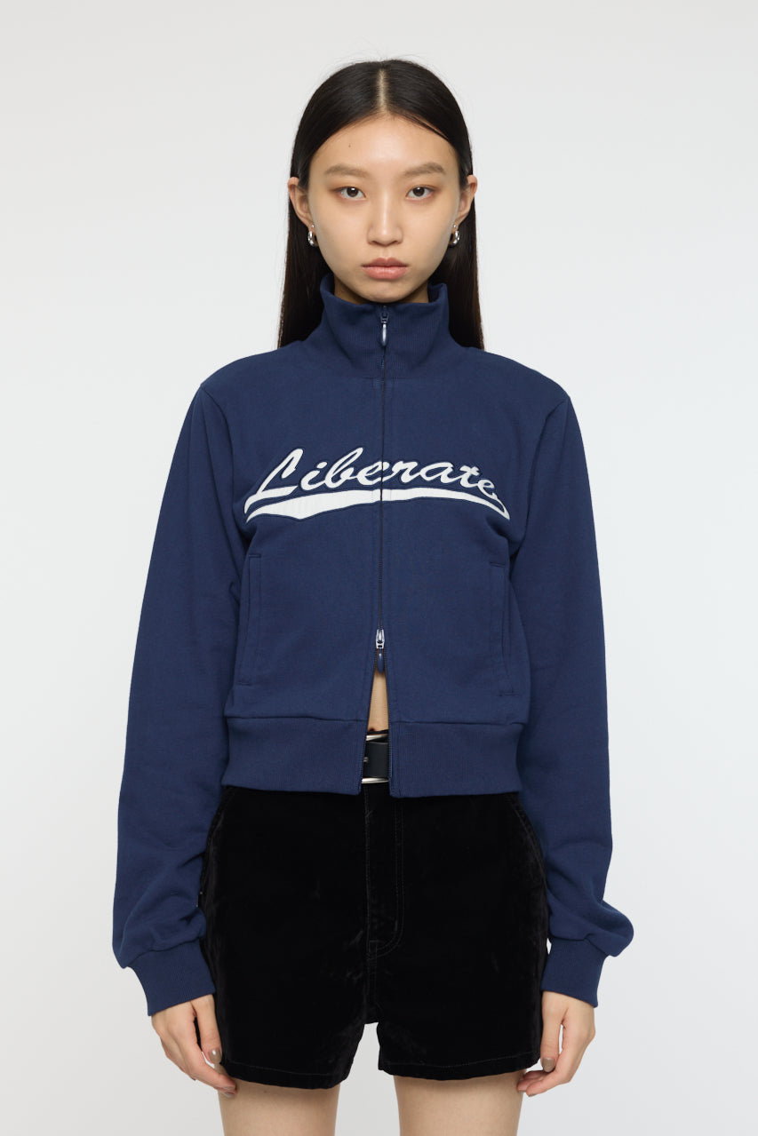 VARSITY LOGO TRACK JACKET Navy / Free