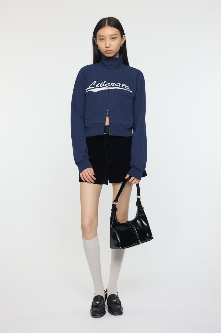 VARSITY LOGO TRACK JACKET Navy / Free