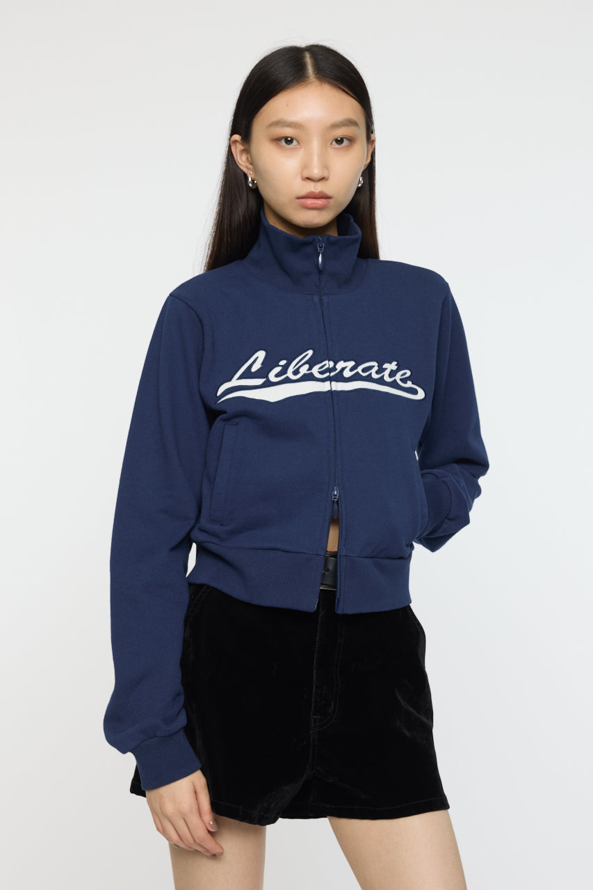VARSITY LOGO TRACK JACKET Navy / Free