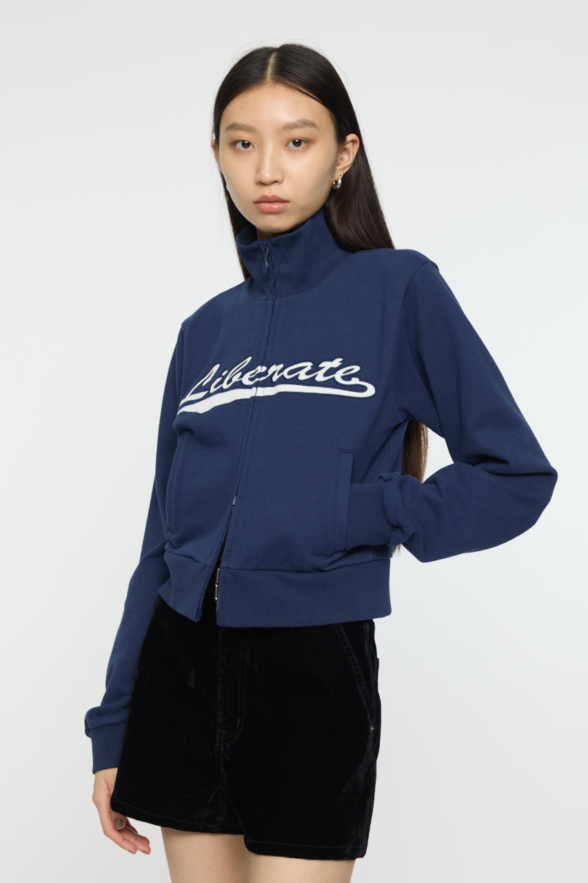 VARSITY LOGO TRACK JACKET Navy / Free