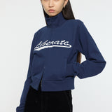 VARSITY LOGO TRACK JACKET Navy / Free