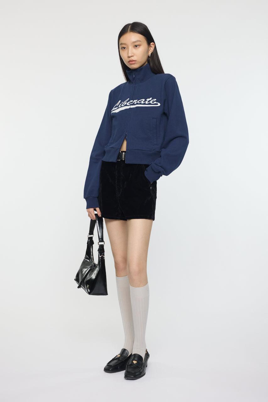 VARSITY LOGO TRACK JACKET Navy / Free