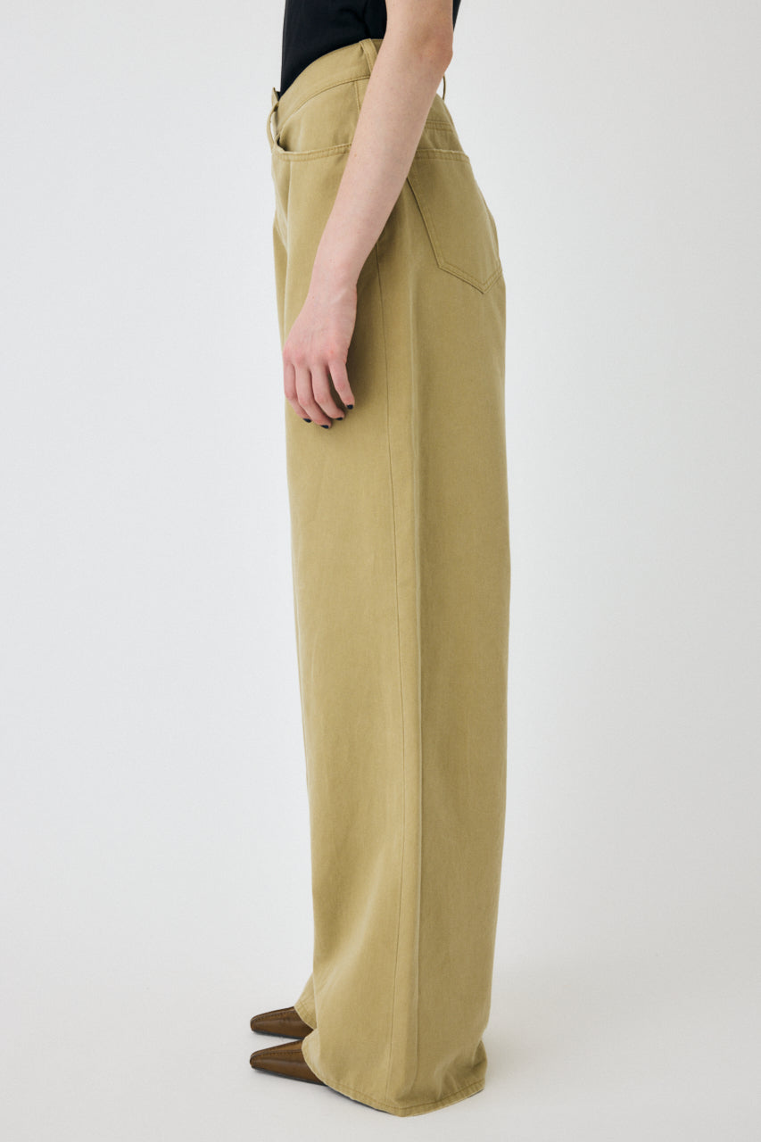 CROSS CHINO WIDE STRAIGHT Beige / 0 (XS)