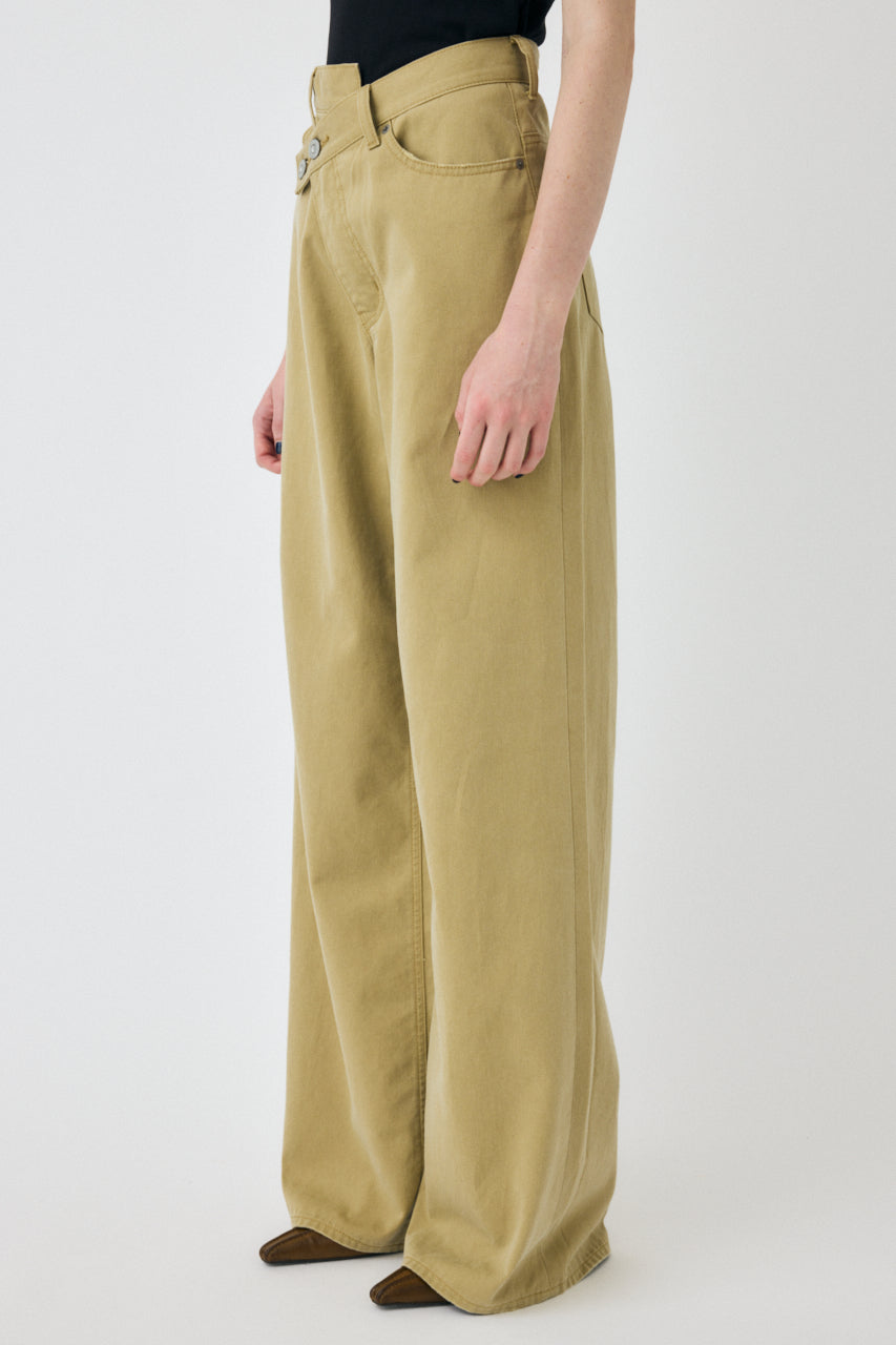 CROSS CHINO WIDE STRAIGHT Beige / 0 (XS)