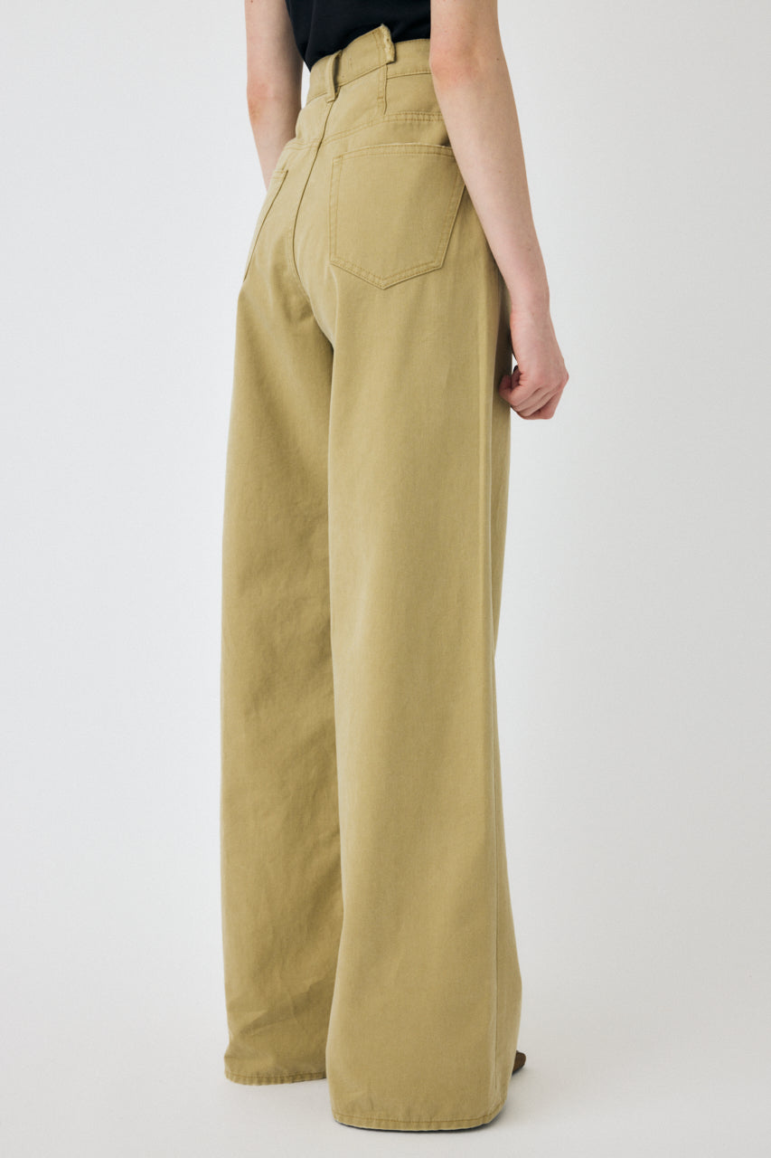 CROSS CHINO WIDE STRAIGHT Beige / 0 (XS)