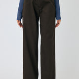CROSS CHINO WIDE STRAIGHT Brown / 0 (XS)