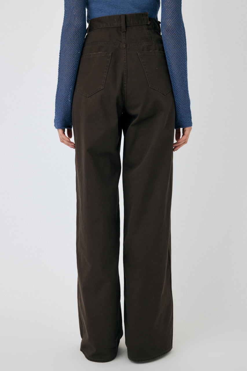CROSS CHINO WIDE STRAIGHT Brown / 0 (XS)
