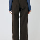 CROSS CHINO WIDE STRAIGHT Brown / 0 (XS)