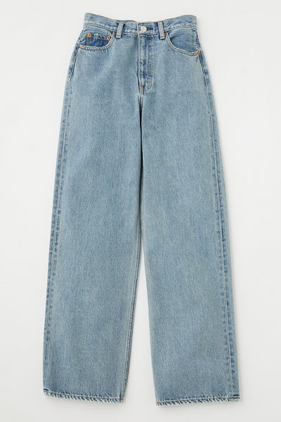 パンツ MOUSSY HW 90S STRAIGHT One Wash 25inch High Waisted 90s Straight – MOUSSY