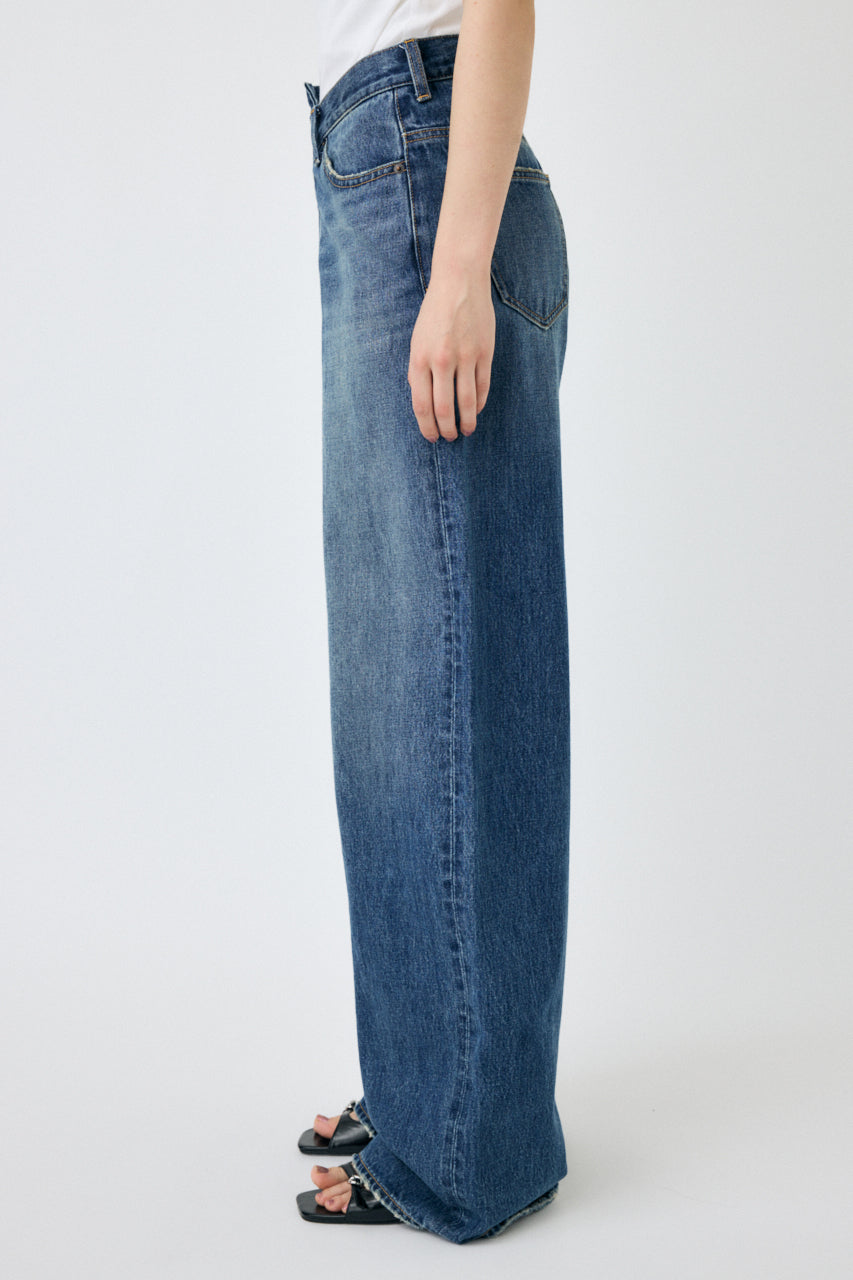 パンツ Moussy CROSS WAIST WIDE STRAIGHT 0 Cross Waist Wide Straight – MOUSSY
